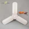 LED three-leaf lamp, high-brightness bulb for home living room, energy-saving folding indoor lighting, shaped lamp details Picture